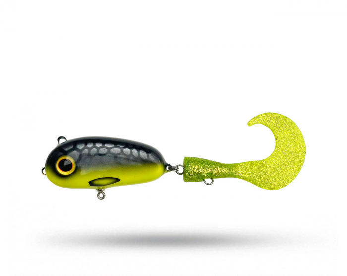 Lovely Lures Iggy Tail Jr - Green Char i gruppen Fiskedrag / Tailbeten hos Örebro Fiske & Outdoor AB (Iggy Tail Jr Green Char)